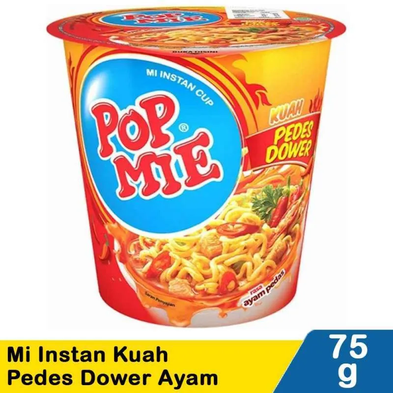 POP MIE PEDAS DOWER 75GR